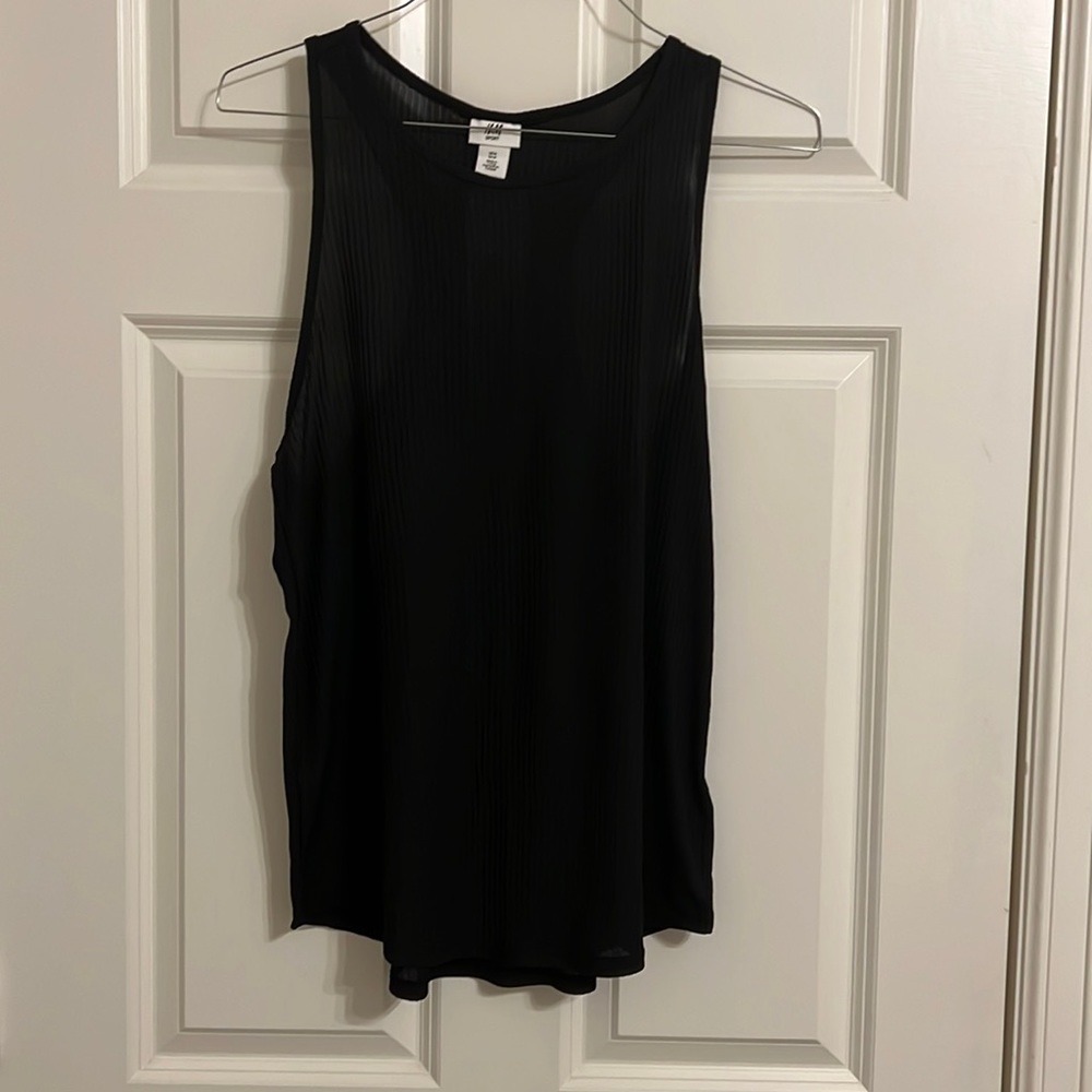H&M Sport Active Sheer Racerback Tank Top M